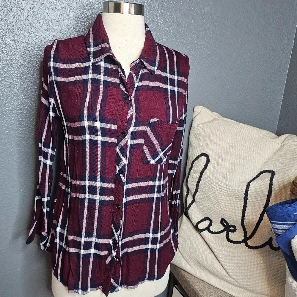 Rails red and blue top size small. - Picture 1 of 4